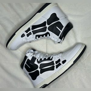 Amiri Bone Hightop Sneakers / NWOT / SIZE US11 / BLACK AND WHITE